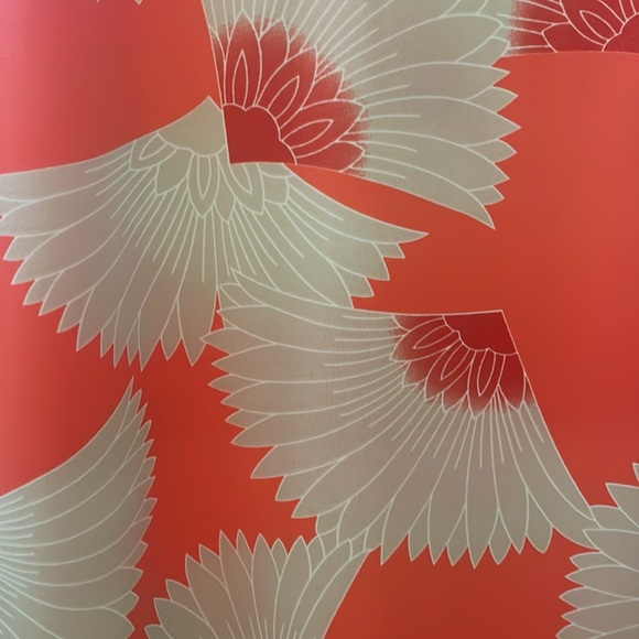 Tori Richard Red and Cream Dress - Picture 2 of 7